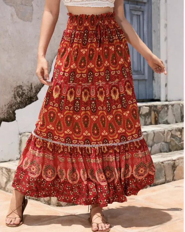 Bohemian Lace Patchwork Skirt