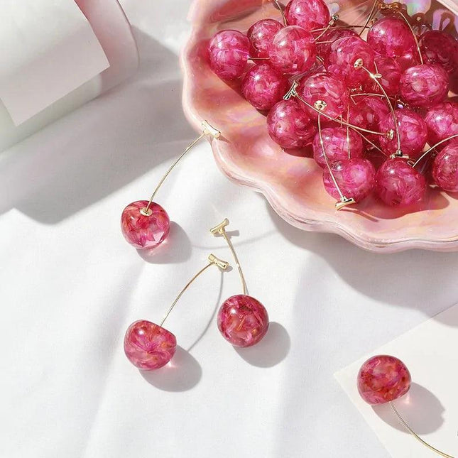 Cherry Drop Earrings
