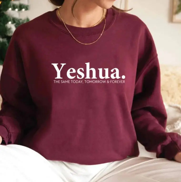 Vintage Yeshua Christian Sweatshirt Christian Apparel Faith