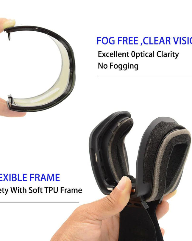 Anti-Fog Ski Goggles with Magnetic Lens