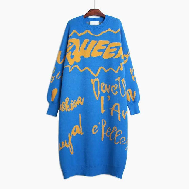 Queen Grafitti Sweater Dress