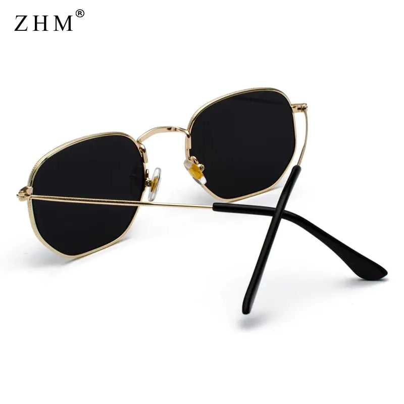 Luxury Sunglasses Classic Square Metal Frame