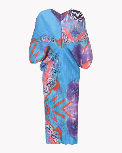 Burst Pleated Dress
