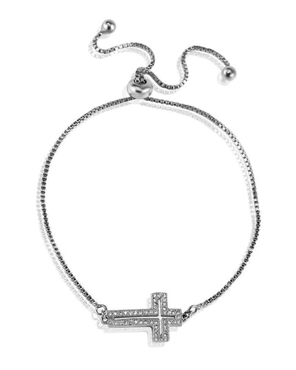 Cross Bracelet -Silver