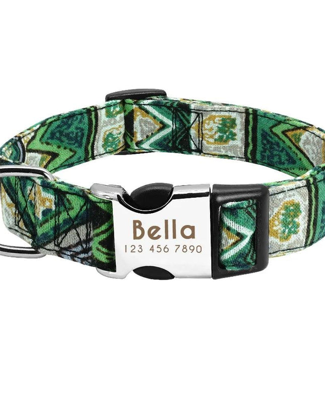 Dog Tag Collar Adjustable