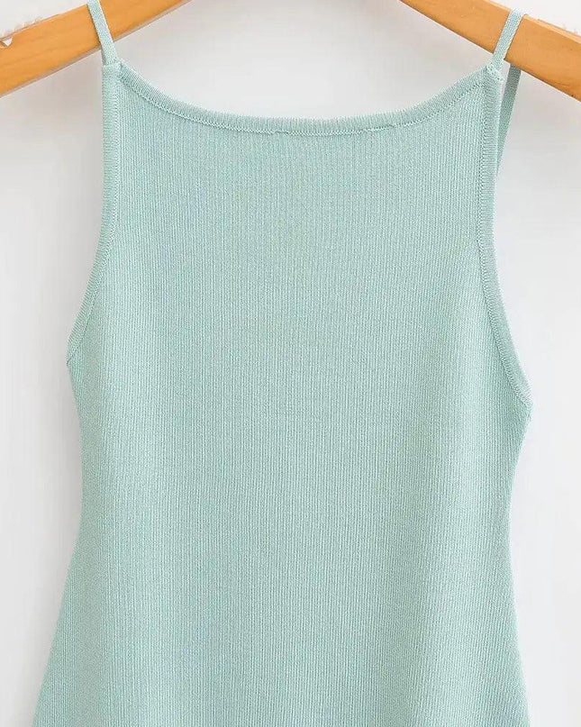 Fitted Knit Midi Dress