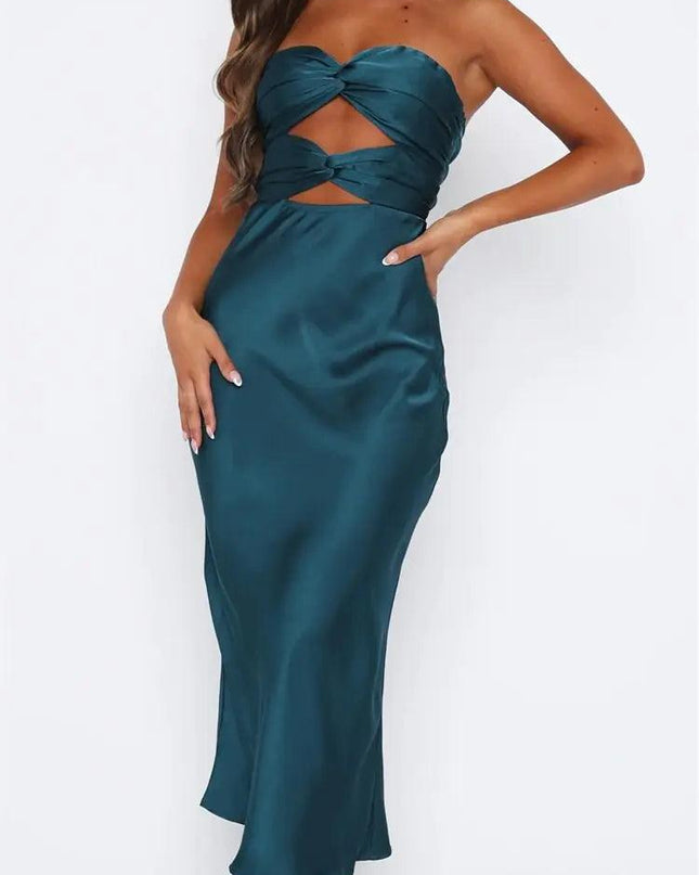 Strapless Backless Long Dress
