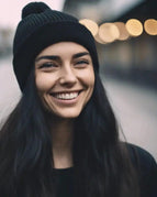 Black Beanie + Black Hair