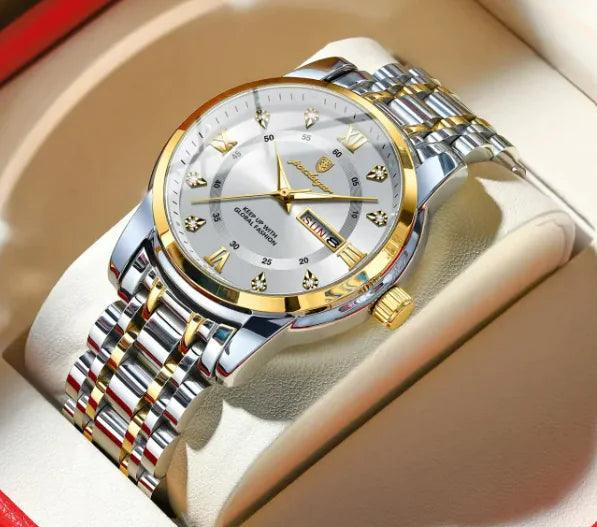 Waterproof Men's Double Calendar Luminous Quartz Watch