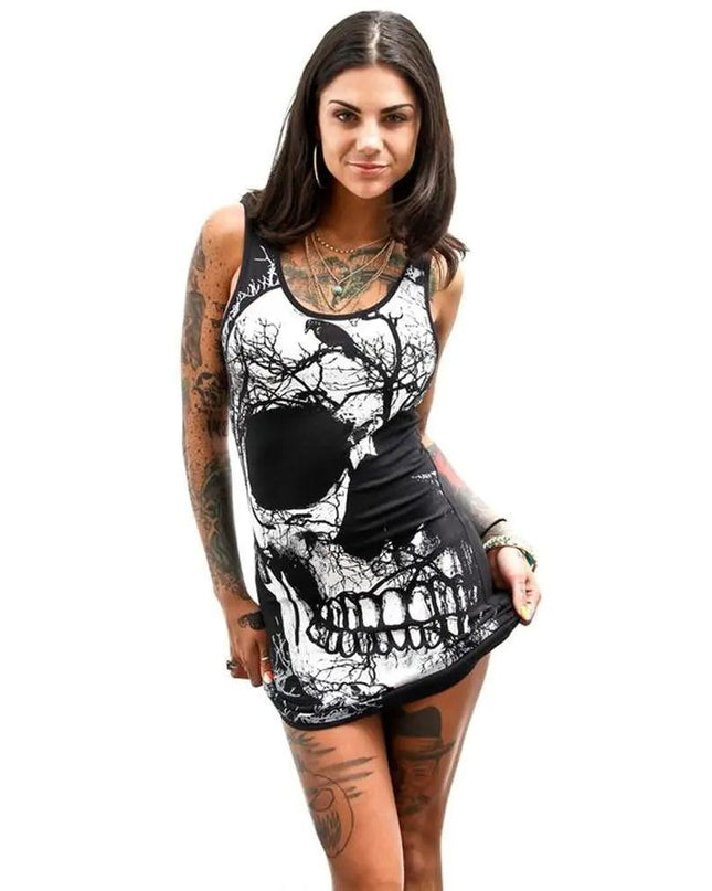 Women Raven & Skull Dress