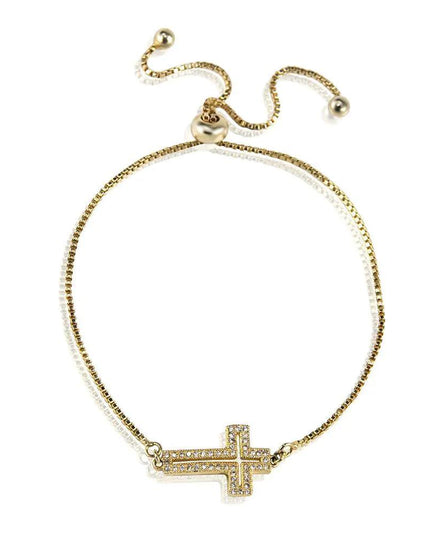 Cross Bracelet -Gold