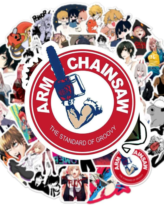 Aesthetic Stationery Chainsaw Stickers