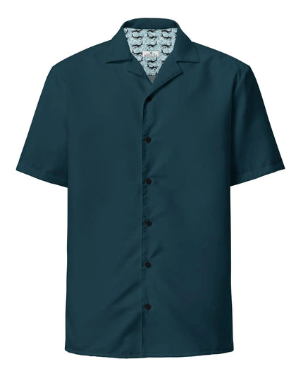 Dark Seas Blue Button Shirt