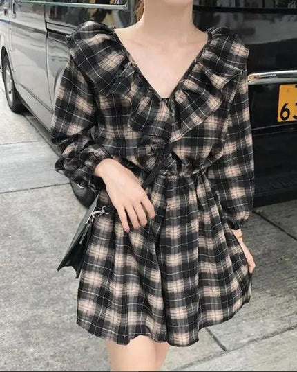 Checkered Plaid Dress