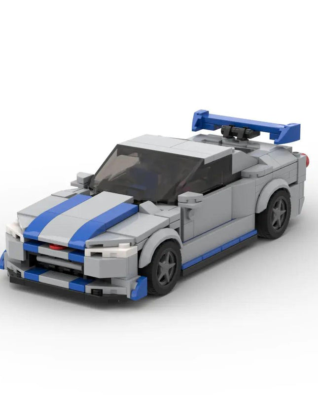 Racing Brick Toy Car Nissan GTR R34