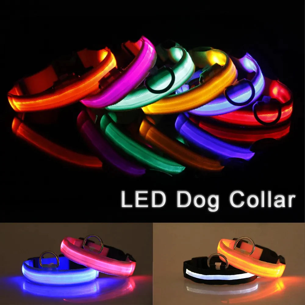 LED Adjustable Dog Collar