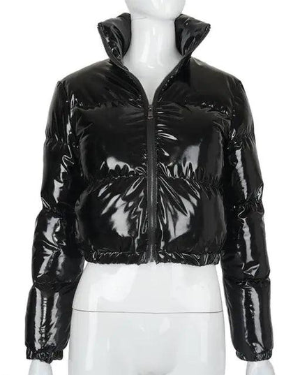 Long Sleeve Parka Stand Collar Winter Warm Coat