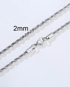 2mm Silver / 20 inch
