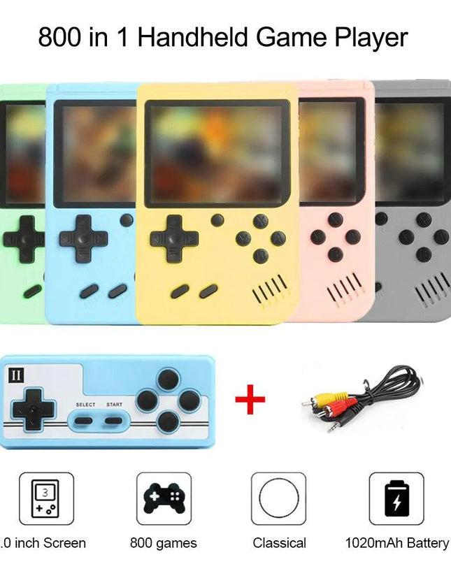 Handheld Game Console Built-In 800 Classic Games