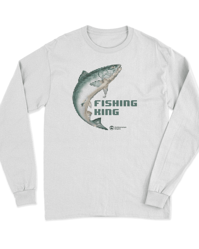 Fishing Pixelated Long Sleeve Shirt