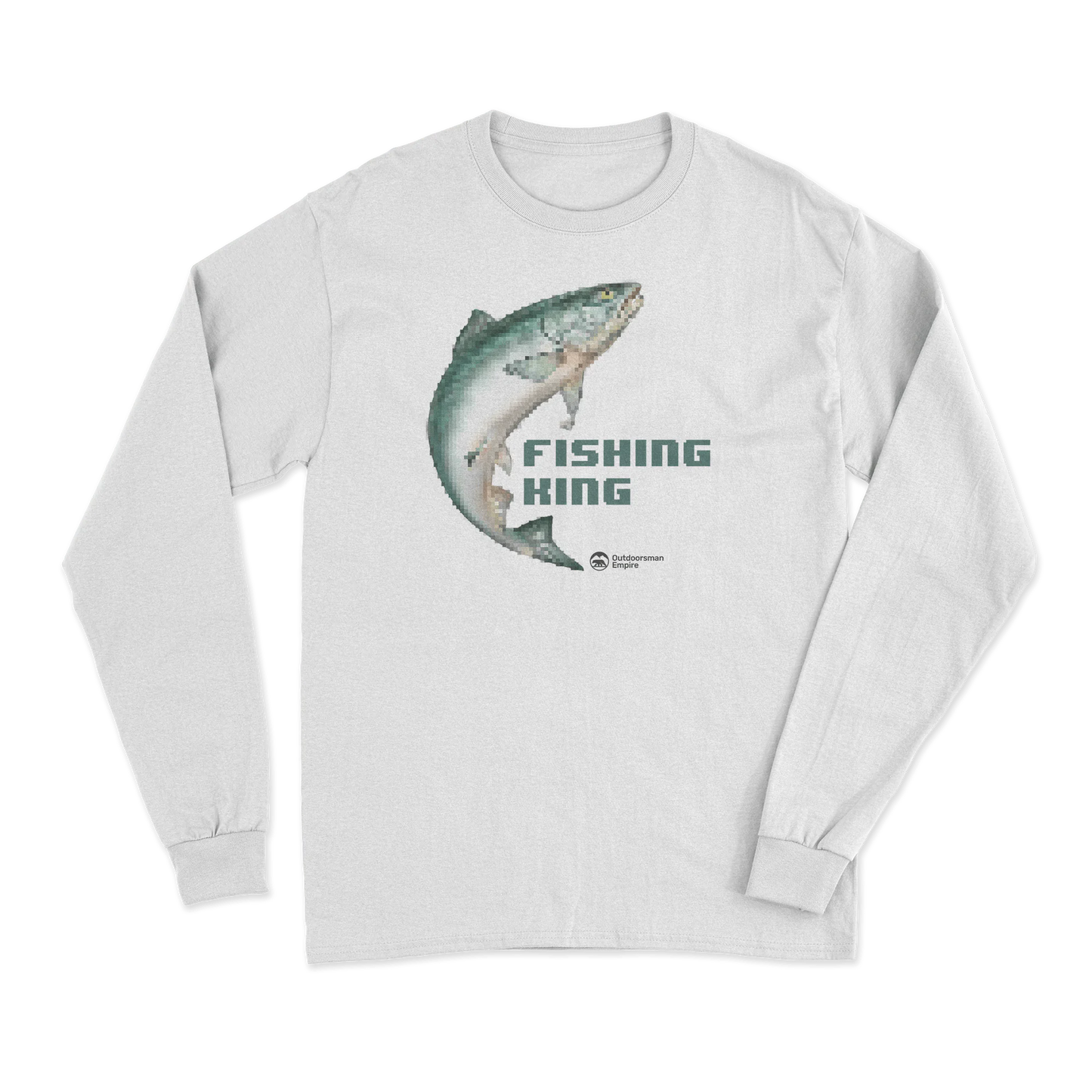 Fishing Pixelated Long Sleeve Shirt