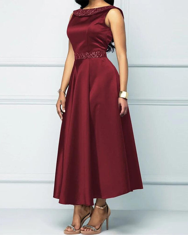 Vintage Elegant Sleeveless Dress