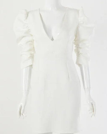 Backless V-Neck Dress