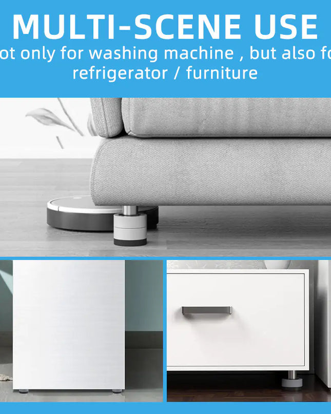 Anti Vibration Rubber Legs Silent Skid Raiser