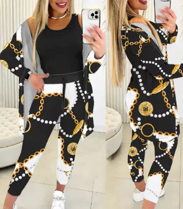 Women's Casual Printing Suit