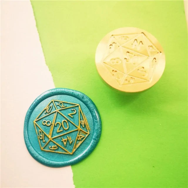 Gamer Dice Wax Seal Stamp