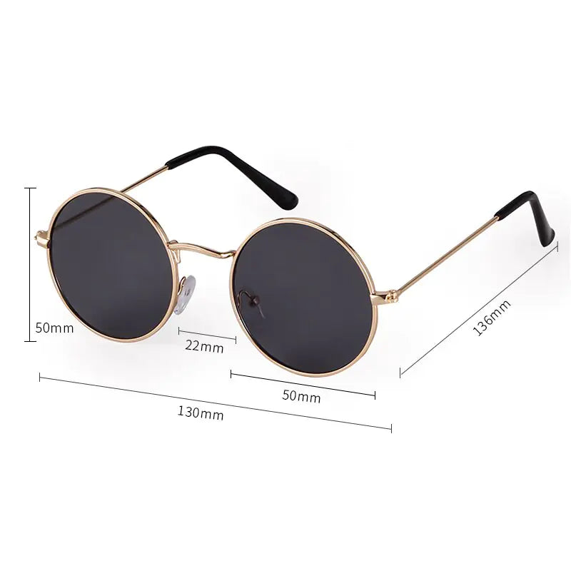 Small Retro Round Sunglasses for Women