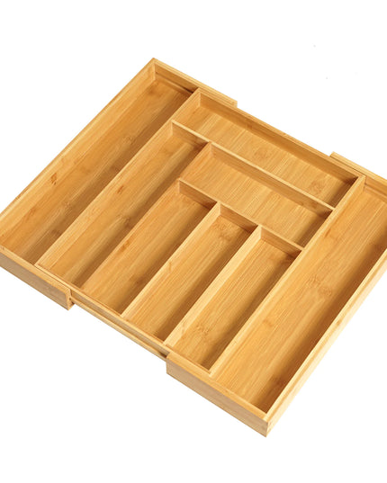 Bamboo Cutlery Organizer