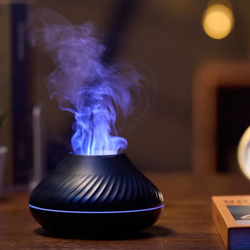 Volcanic Flame Aroma Diffuser Essential Oil Lamp