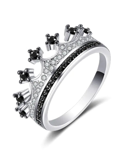 Two-tone Heart Shaped Zircon Ring