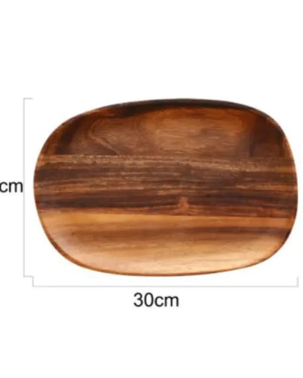 Japanese-Style Solid Wood Tableware Set