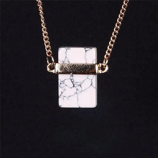 Natural Marble Stone Necklace