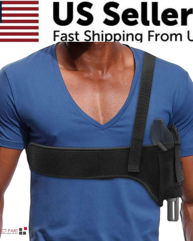 Tactical Concealed Carry Shoulder Waist Pistol Hand Gun Holder Holster Pouch US