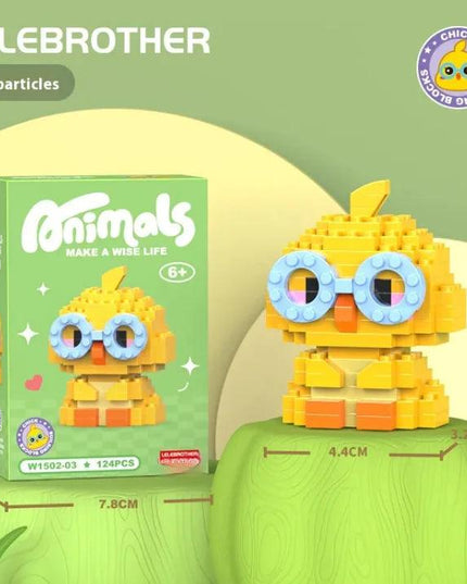 Cartoon Animal Series Cute Doll Tiny Particle Building Blocks