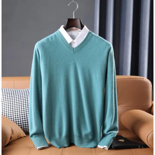 Men's Slim Fit Knit Sweater Pullover w/ Round Neck