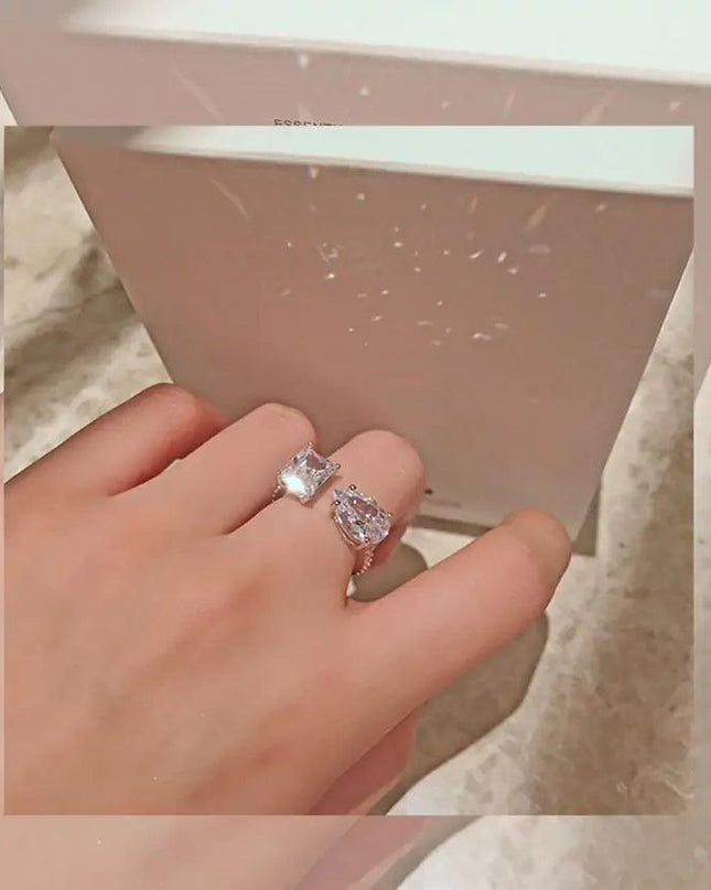 Radiant Two Stone Ring