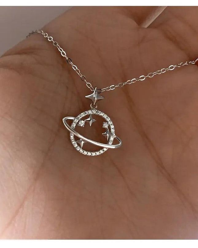 Planet Star Zircon Necklace