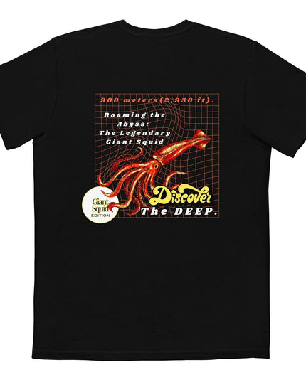 Discover the Deep Giant Squid Pocket T-shirt