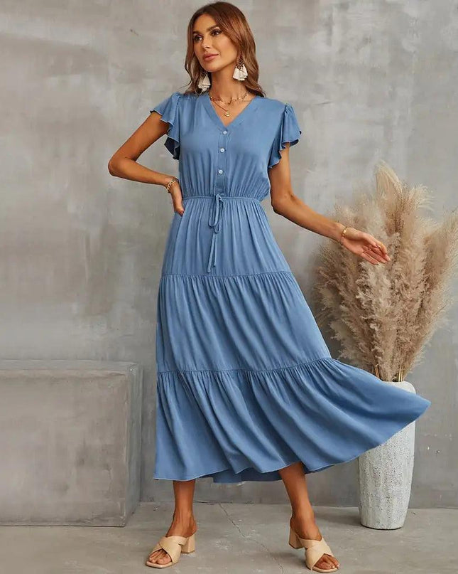 Manuela Plain Midi Dress