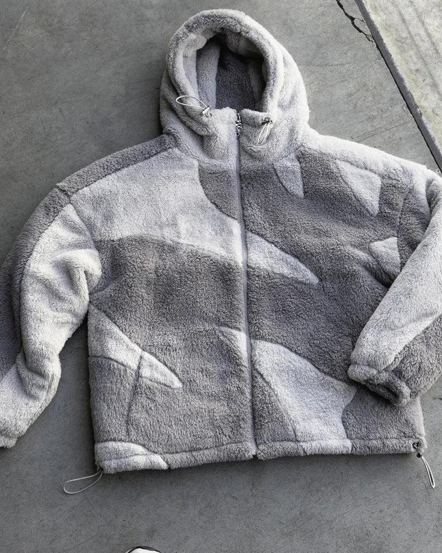 Lambswool Fluffy Zip Jacket