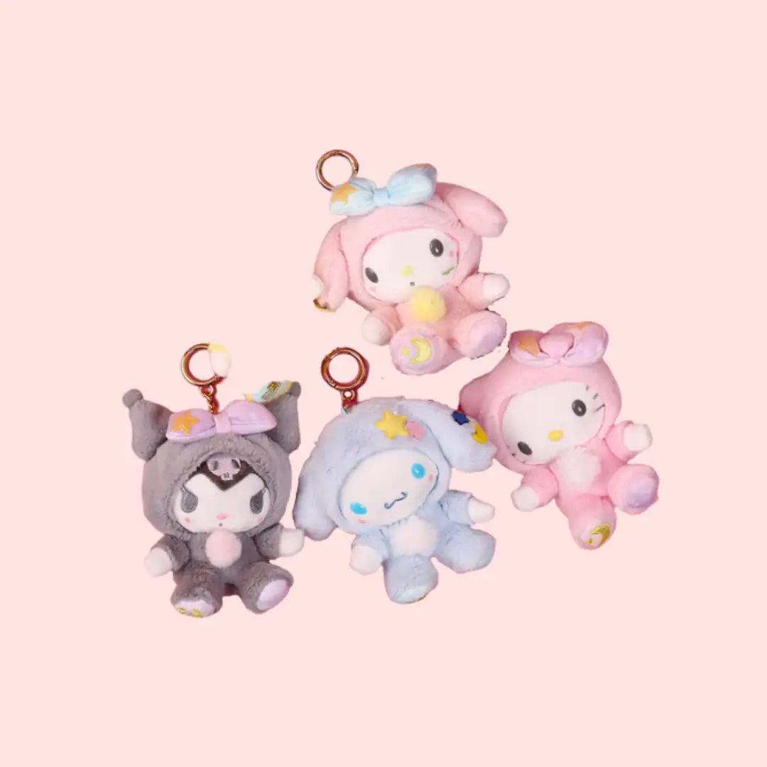 Character Stars Plushie Keychain