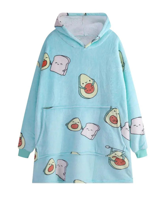 Winter Blanket Hoodie Soft Warm Thicken Sweatshirt