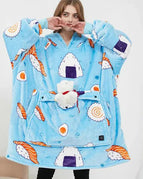 Blue Background Sushi