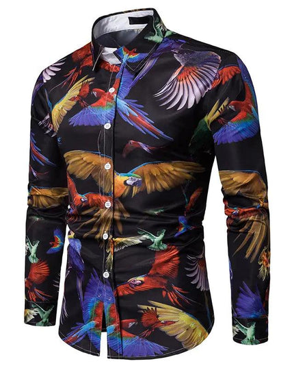 3D Parrot Animal Print Shirt