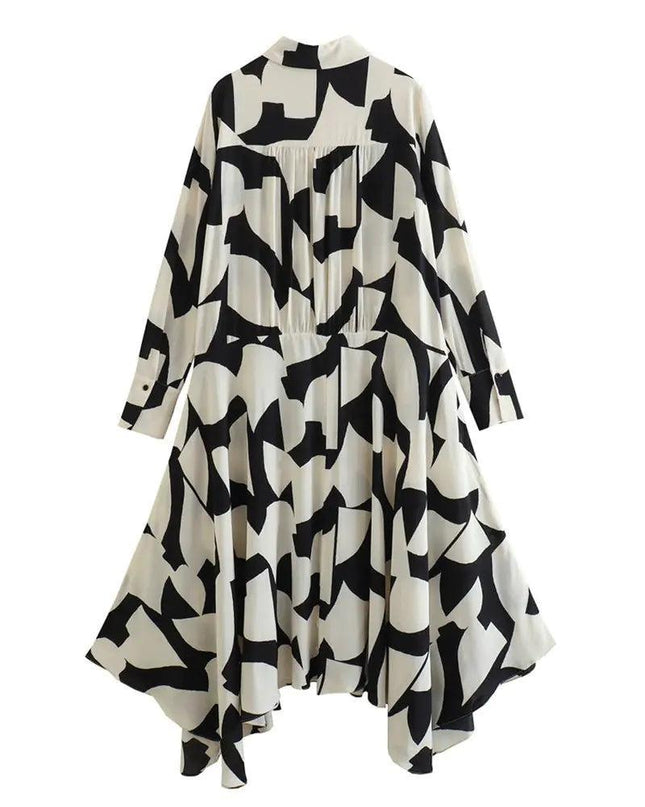 Printed Irregular Dress