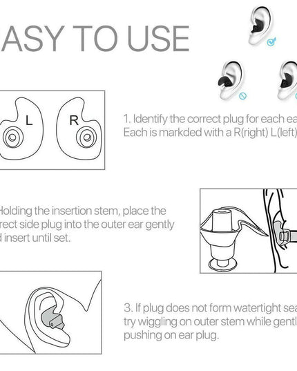 5/10 Pairs Soft Silicone Ear Plugs For Swimming Sleeping Anti Snore Reusable USA